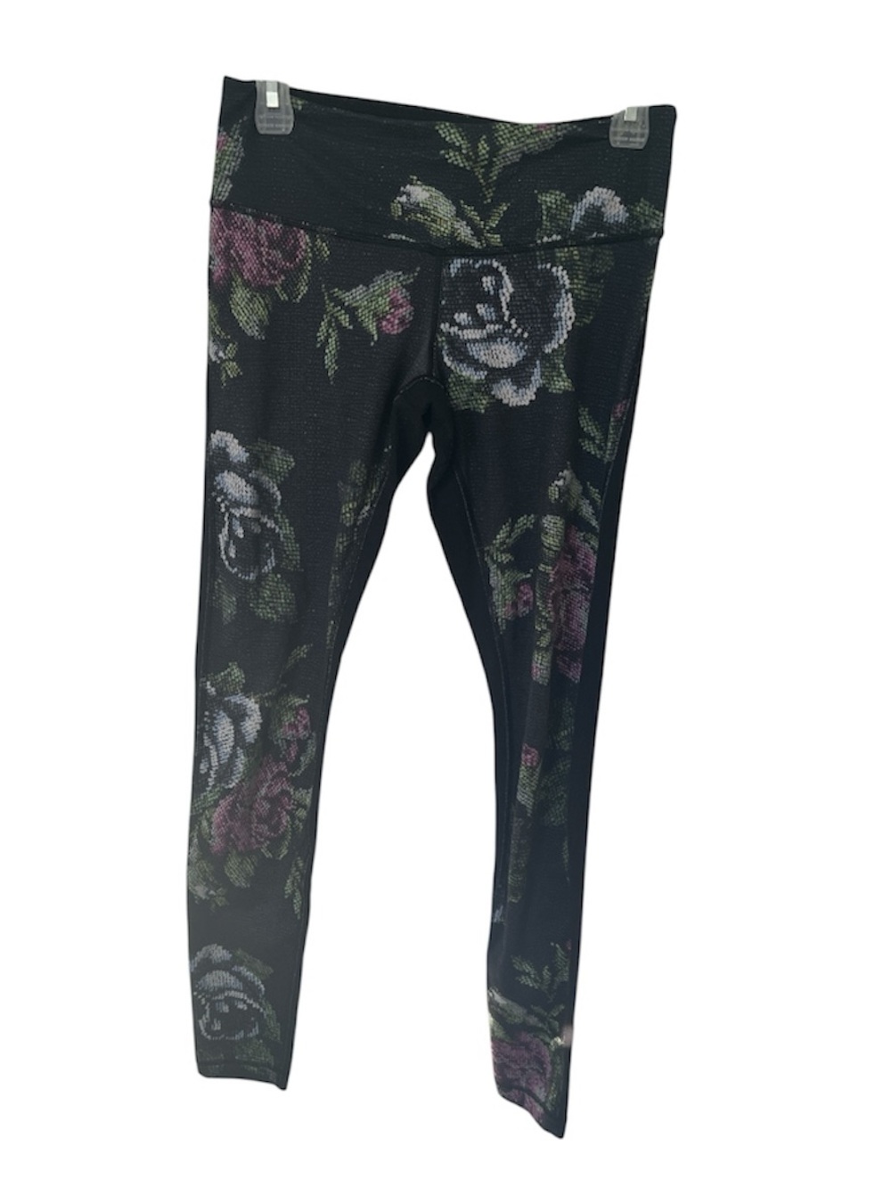 lululemon athletica Wunder Under Pant Black Floral Leggings Sz 6 - Picture 5 of 8